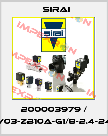 200003979 / L172V03-ZB10A-G1/8-2.4-24VDC Sirai