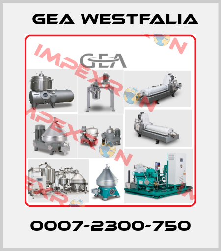 0007-2300-750 Gea Westfalia