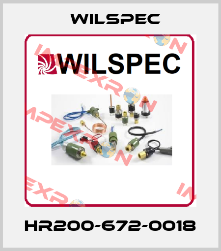HR200-672-0018 Wilspec