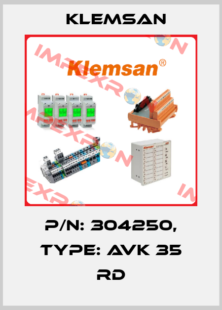 P/N: 304250, Type: AVK 35 RD Klemsan