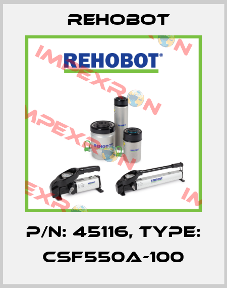 p/n: 45116, Type: CSF550A-100 Rehobot