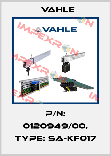 P/n: 0120949/00, Type: SA-KF017 Vahle