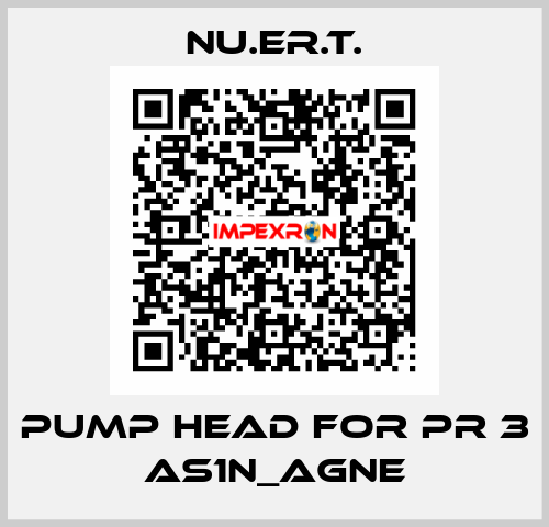 pump head for PR 3 AS1N_AGNE NU.ER.T.
