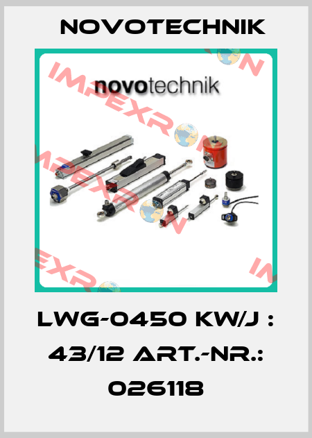 LWG-0450 KW/J : 43/12 Art.-Nr.: 026118 Novotechnik