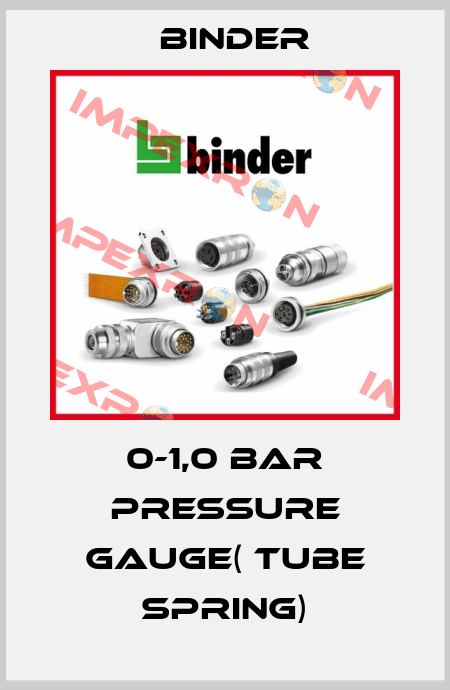 0-1,0 bar pressure gauge( tube spring) Binder