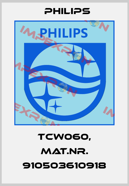 TCW060, Mat.Nr. 910503610918 Philips
