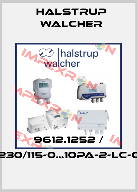 9612.1252 / P26-1-230/115-0...10Pa-2-LC-0-0-S-0 Halstrup Walcher