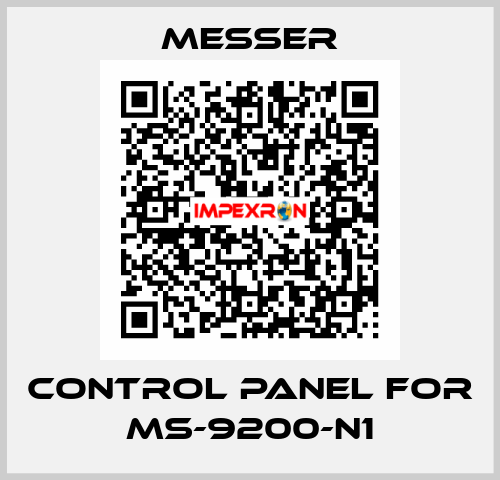 control Panel for Ms-9200-N1 Messer