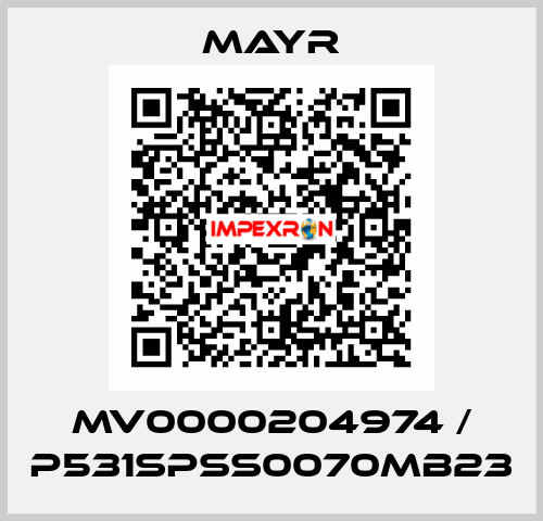 MV0000204974 / P531SPSS0070MB23 Mayr