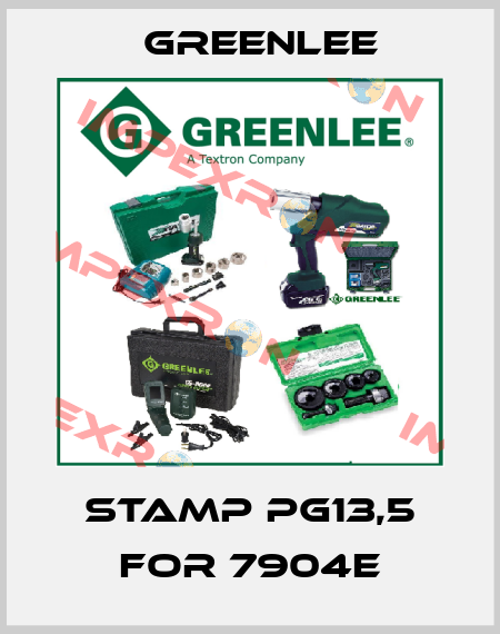 stamp PG13,5 for 7904E Greenlee
