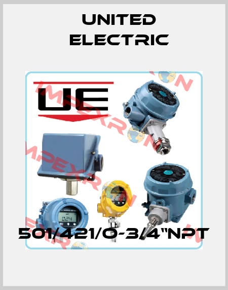501/421/O-3/4“NPT United Electric