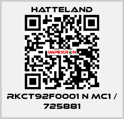 RKCT92F0001 N MC1 / 725881 HATTELAND