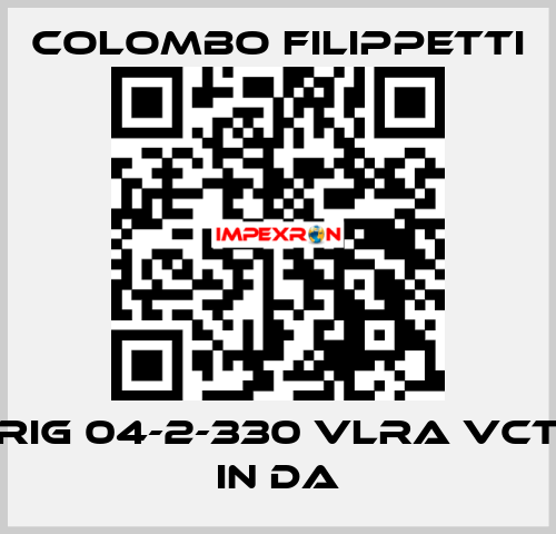 RIG 04-2-330 VLRA VCT IN DA Colombo Filippetti