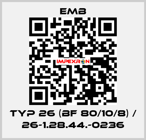 Typ 26 (BF 80/10/8) / 26-1.28.44.-0236 Emb