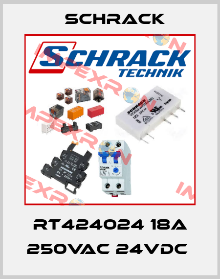 RT424024 18A 250VAC 24VDC  Schrack
