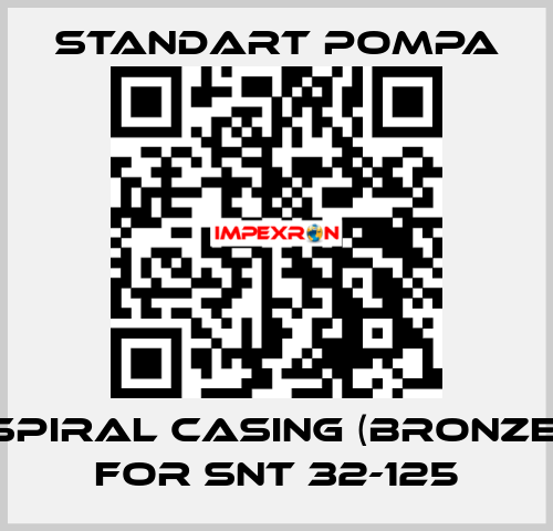 Spiral casing (bronze) for SNT 32-125 STANDART POMPA