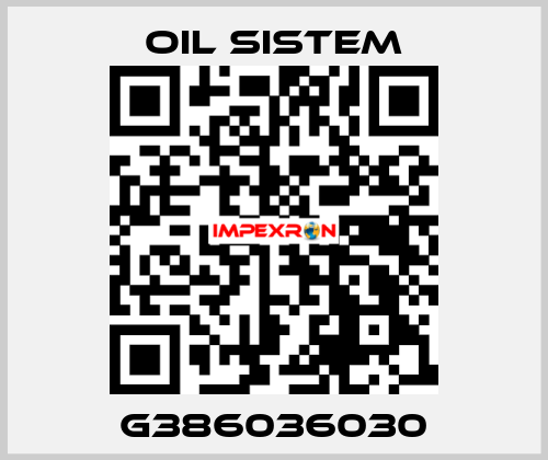 G386036030 Oil Sistem