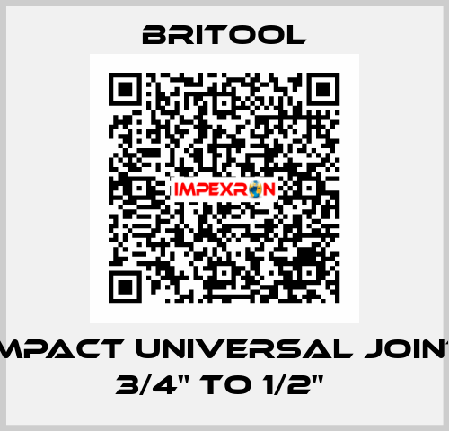 IMPACT UNIVERSAL JOINT 3/4" TO 1/2"  Britool