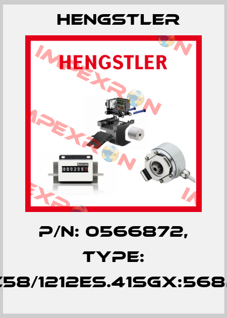 P/N: 0566872, Type: AC58/1212ES.41SGX:5682R Hengstler