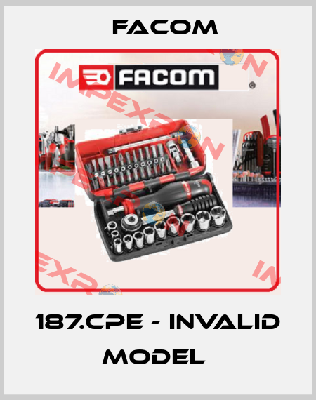 187.CPE - invalid model  Facom
