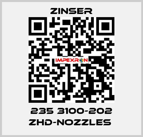 235 3100-202 ZHD-nozzles  Zinser