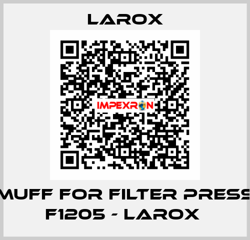 muff for Filter press F1205 - Larox  Larox