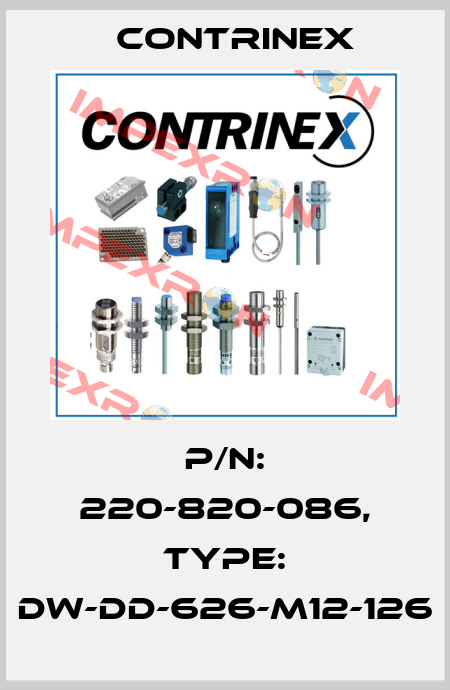 p/n: 220-820-086, Type: DW-DD-626-M12-126 Contrinex