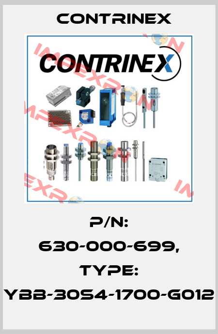 p/n: 630-000-699, Type: YBB-30S4-1700-G012 Contrinex