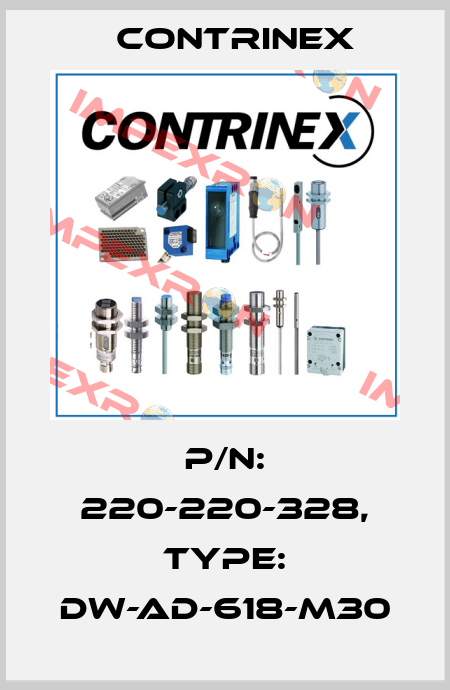 p/n: 220-220-328, Type: DW-AD-618-M30 Contrinex