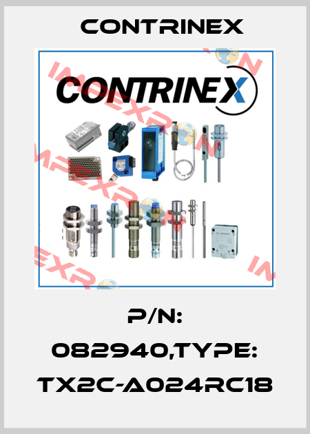 P/N: 082940,Type: TX2C-A024RC18 Contrinex