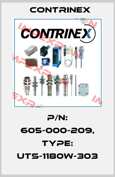 p/n: 605-000-209, Type: UTS-1180W-303 Contrinex