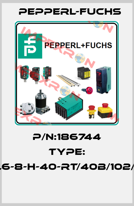 P/N:186744 Type: ML6-8-H-40-RT/40b/102/115  Pepperl-Fuchs