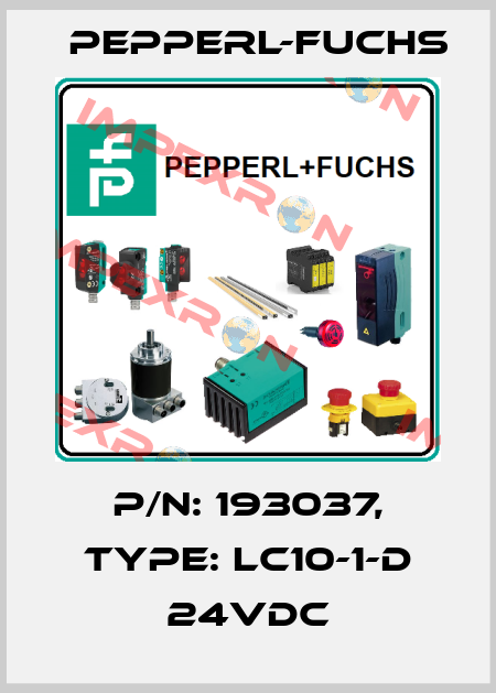 p/n: 193037, Type: LC10-1-D 24VDC Pepperl-Fuchs