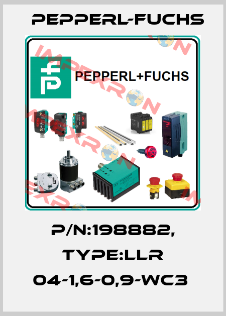P/N:198882, Type:LLR 04-1,6-0,9-WC3  Pepperl-Fuchs