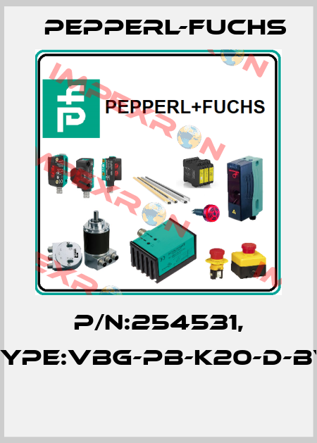 P/N:254531, Type:VBG-PB-K20-D-BV  Pepperl-Fuchs