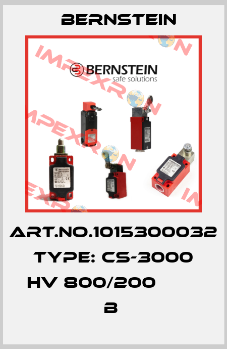 Art.No.1015300032 Type: CS-3000 HV 800/200           B  Bernstein