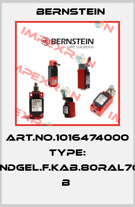 Art.No.1016474000 Type: WANDGEL.F.KAB.80RAL7035      B  Bernstein