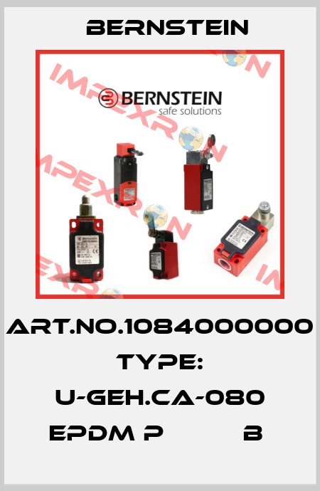 Art.No.1084000000 Type: U-GEH.CA-080 EPDM P          B  Bernstein