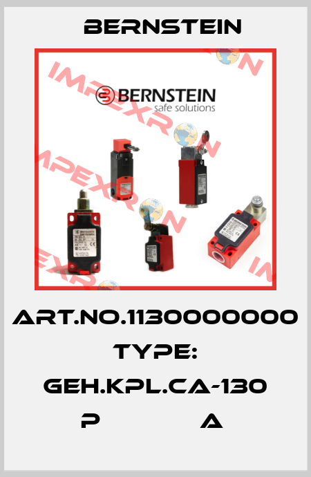 Art.No.1130000000 Type: GEH.KPL.CA-130 P             A  Bernstein