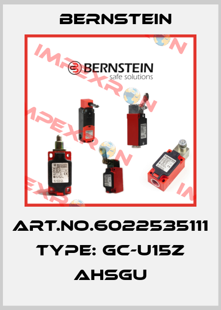 Art.No.6022535111 Type: GC-U15Z AHSGU Bernstein
