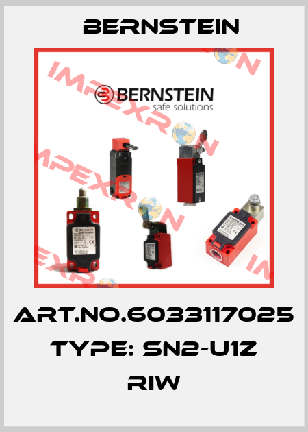 Art.No.6033117025 Type: SN2-U1Z RIW Bernstein