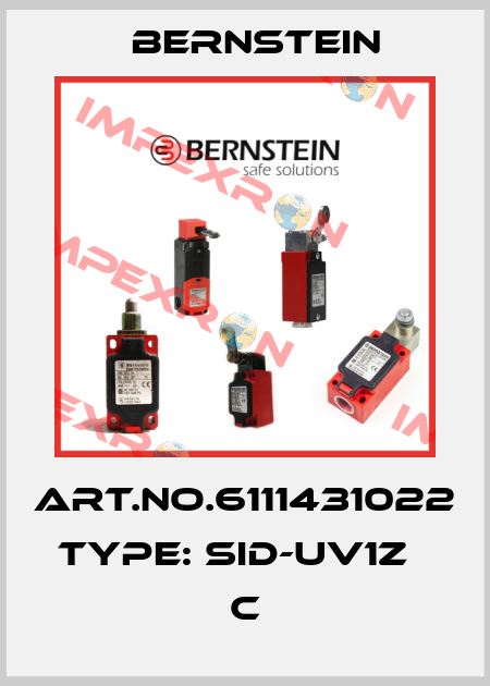 Art.No.6111431022 Type: SID-UV1Z                     C Bernstein