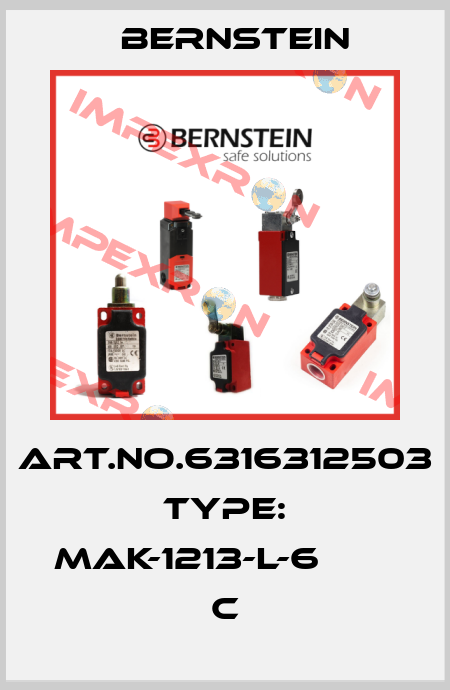 Art.No.6316312503 Type: MAK-1213-L-6                 C Bernstein