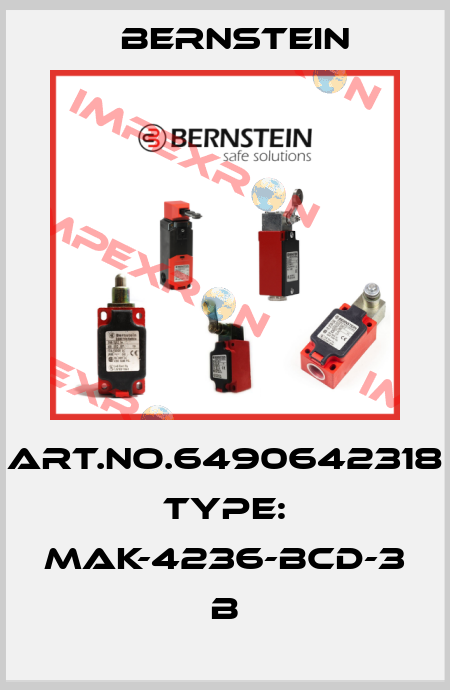 Art.No.6490642318 Type: MAK-4236-BCD-3               B Bernstein