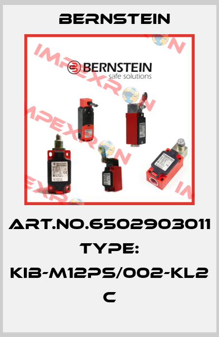 Art.No.6502903011 Type: KIB-M12PS/002-KL2            C Bernstein