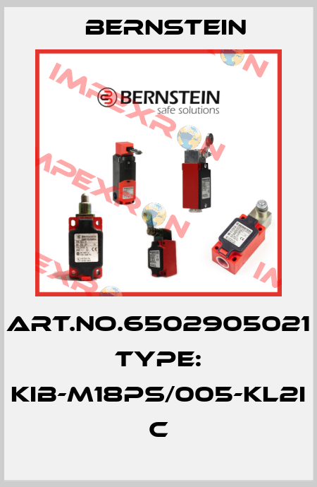 Art.No.6502905021 Type: KIB-M18PS/005-KL2I           C Bernstein