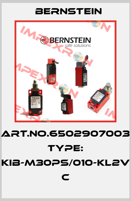 Art.No.6502907003 Type: KIB-M30PS/010-KL2V           C Bernstein
