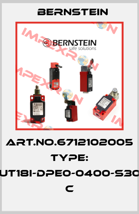Art.No.6712102005 Type: UT18I-DPE0-0400-S30          C Bernstein