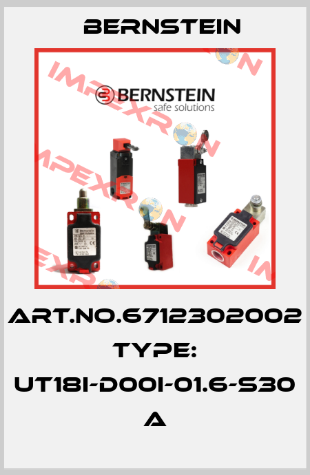 Art.No.6712302002 Type: UT18I-D00I-01.6-S30          A Bernstein