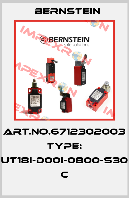 Art.No.6712302003 Type: UT18I-D00I-0800-S30          C Bernstein